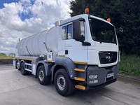 2011 61 MAN TGS 32.320 8x2 Whale 19100ltr stainless fresh water tanker pump/reel