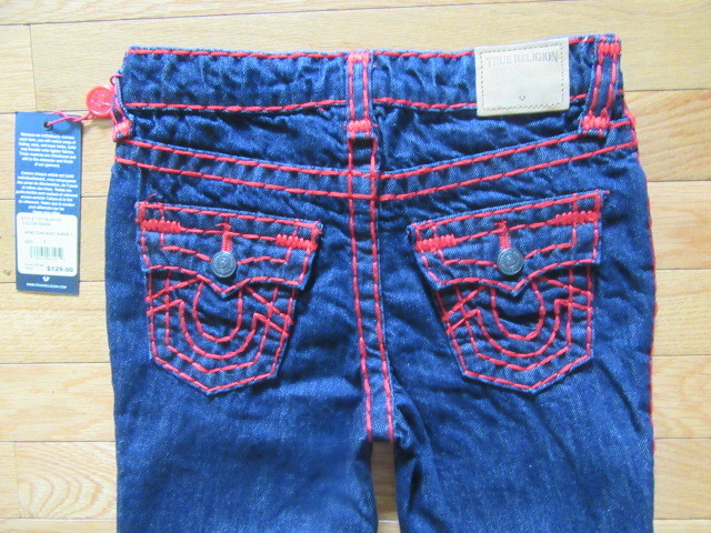 TRUE RELIGION BOYS GENO CONTRAST SUPER T JEANS, ADJUSTABLE WAIST, NWT $129, 7