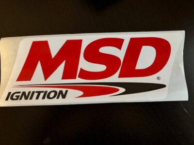 MSD IGNITION - Original Vintage 8X3 Racing Decal/Sticker NASCAR NHRA
