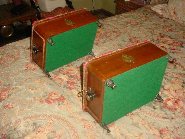 VICTORIAN ERA DRESSOR BOXES WITH LOCK AND KEYS