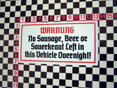 Comedy Sausage Sticker - German Classic Car Auto Retro Oldtimer Youngtimer
