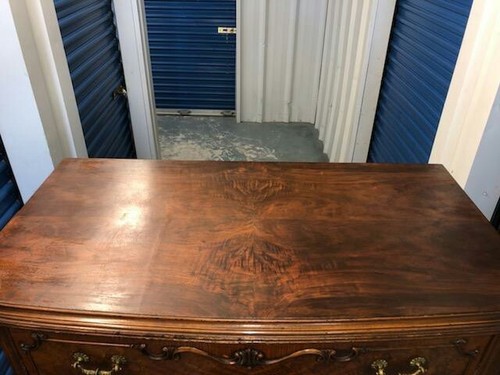 Antique French walnut with burl inlayed Chest on chest.