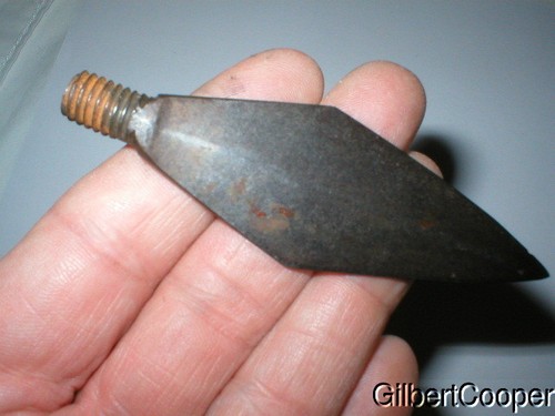 SPIKE - screw on-FOR CLEM CALDWELLS PIPE TOMAHAWK pictured in BALDWINs book