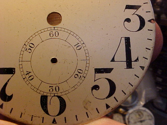 WWI Deuber Watch Co  chronometer deck watch dial