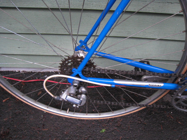 90s NISHIKI Modulus Road Bike Lugged 4130 cromoly w Shimano 58cm 700c WHEELS SEE