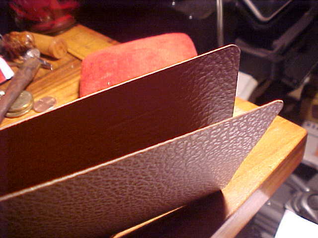 VINTAGE MARINE MIDLAND TRUST CO LEATHER POCKET HOLDER UTICA NEW YORK BANK AD NY