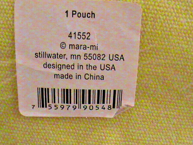 ZOOMERANG DOTS ZIPPER POUCH WITH GROMMETS  ~YELLOW~