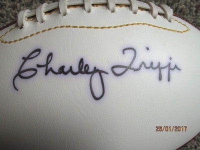 CHARLEY TRIPPI HOF 68 Signed Football -Comes w/ JSA Group Letter of Authenticity