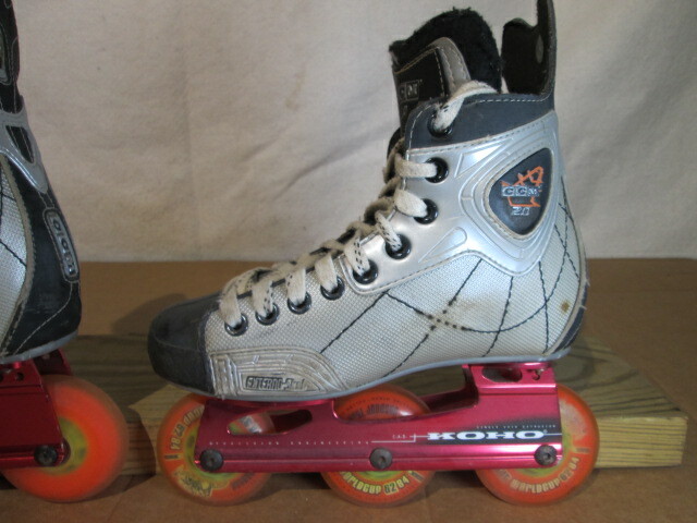 CCM 2.0 Inline Skates Sz 4 Roller blades Hockey Converted From Ice Hockey Skates