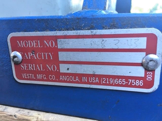 Vestil Manufacturing Scissor Lift Table, 3,000 lbs Capacity
