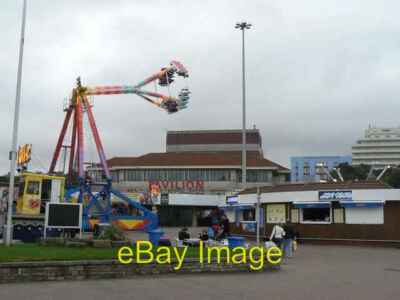 Photo 6x4 Bournemouth: funfair at the pier approach An overcast and windy c2007