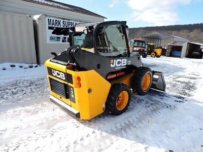 2015 JCB 175 ECO Rubber Tire Skid Steer Loader Cab Heat Joy Sticks 56HP Bobcat !