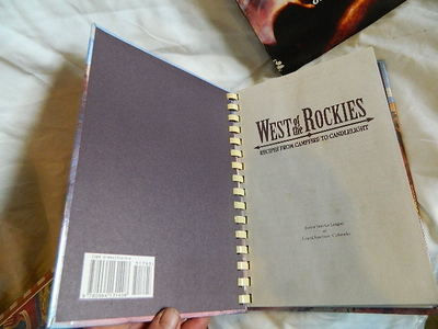 1994 West of the Rockies cookbook First Edition, 1989 Campground Cookery