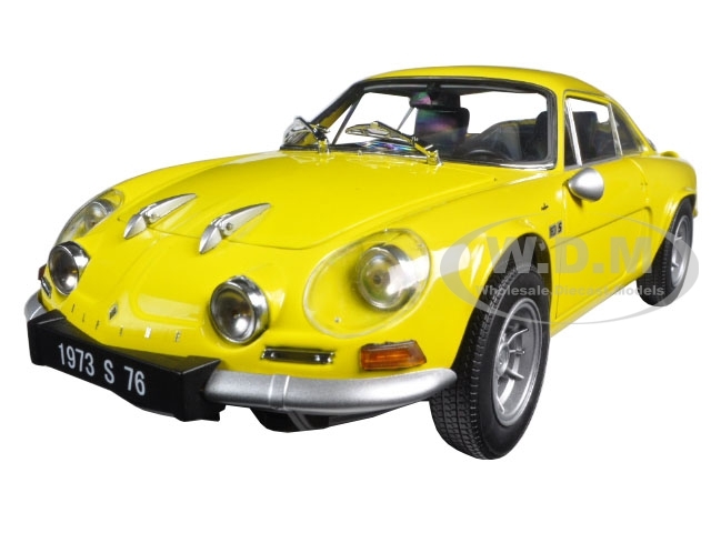 RENAULT ALPINE A110 1600S YELLOW 1/18 DIECAST MODEL CAR BY RENAULT ALPINE A110 1600S YELLOW 1/18 DIECAST MODEL CAR BY
