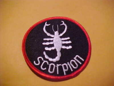 1970s SCORPION SNOWMOBILE PATCH 3 X 3 INCH OLD STOCK