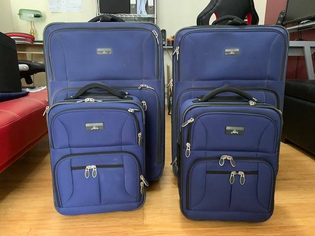 two large suitcases
