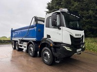 2022 22 Iveco X-WAY 460 E6 8x4 Boweld steel tipper sheet air tail-gate weigher