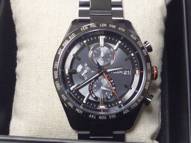 Pre-owned Citizen Attesa Eco-drive At8185-62e Direct Flight Solar Men's Watch 2019