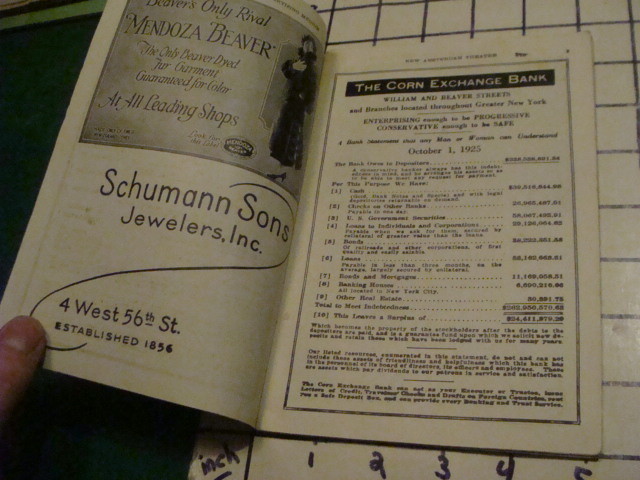 Orig Booklet - 1925 -- NEW AMSTERDAM THEATRE Program -- SUNNY marilyn miller