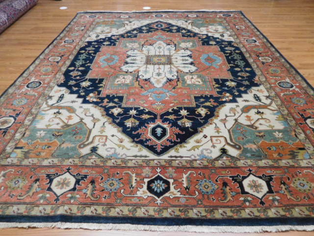 SUPER FINE VE DY KARACHEH KAZAK SERAPI HERIZ 9x12  CAUCASIAN AREA RUG