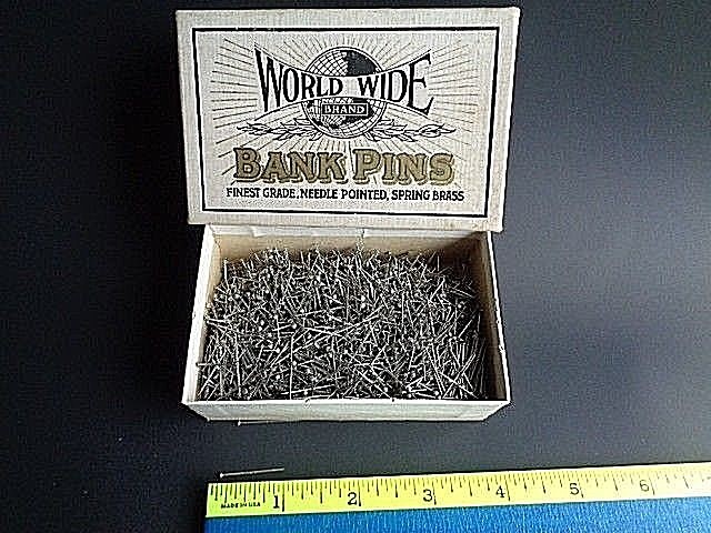 Bank Pin Lot with Boxes World Wide NO 6 and Defender 2 Inch Steel