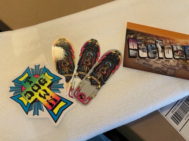 DOGTOWN Jesse Martinez GUADALUPE HANDSHAKE Silver/Gold Flake LTD ED #6/23 Signed
