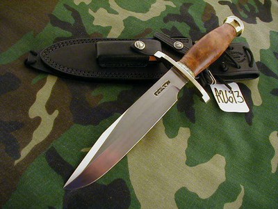 RANDALL KNIFE KNIVES #14-7 1/2'' CDT,SS,BLH,BScC,BL.S,THUYA BURL,BFScB,BS* #A2693