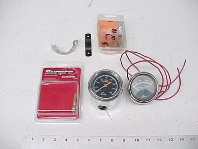 SUN Oil Pressure and Water Temp Gauge Vintage Muscle Car
