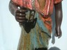 ANTIQUE BLACK AMERICAN LAWN JOCKEY -  CAST IRON, 39