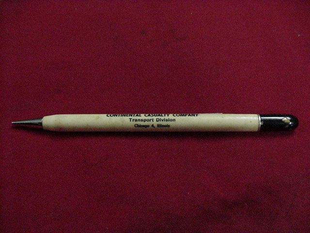MECHANICAL PENCIL PRIOR TO 1961 CONTINENTAL CASUALTY COMPANY CHICAGO 4,ILLINOIS
