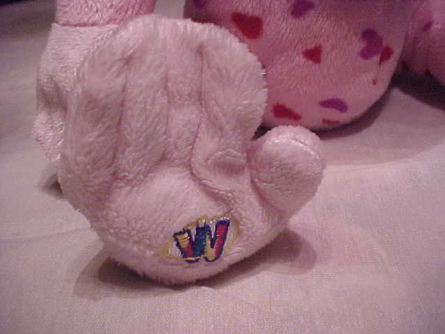 Ganz Monkey Pink W/Red Hearts 10