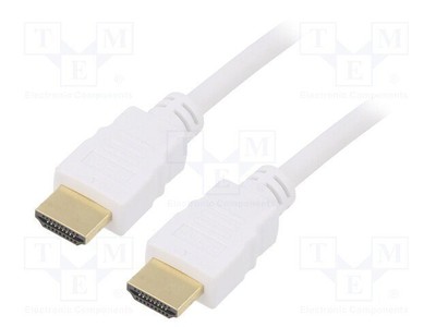 Kabel; HDCP 2.2,HDMI 2.0; HDMI wtyk,z obu stron; PVC; 15m; biały Z1C2