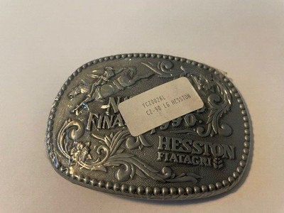 1990 Hesston NFR  Belt Buckle National Finals Rodeo Oklahoma City Bareback Rider