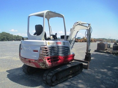 2013 Takeuchi TB235 Hydraulic Excavator, Only 336 Hours on Meter, Front Blade