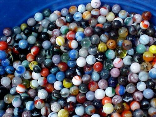 PLEASE READ!  ONE  POUND  OF MIXED MARBLES FLOOR SWEEPINGS $17.99 POSTPAID!