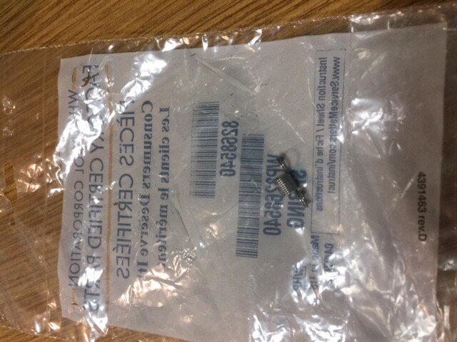 WP8268540 Whirlpool Dishwasher Door Handle Spring WP8268540 PS392963