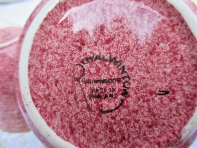 #10 wow set 6 pieces  beautiful  Royal Winton Grimwades moltted pink England