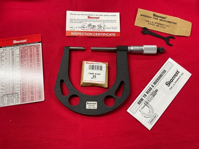 Starrett 458AXRS Automotive Disc Brake Micrometer   LAST ONE IN STOCK!!