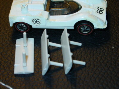 Hot Wheels Redline CHAPARRAL 2G REPRO WING REPRODUCTION -White 3x DEAL