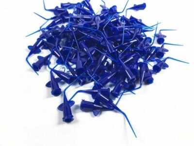 Dental Disposable Syringe Tips Endo Irrigation Flexible Composite Blue
