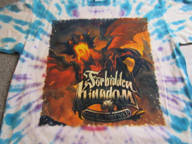 NWOT FORBIDDEN KINGDOM MUSIC FESTIVAL 2019 TIE DYE TEE SHIRT SIZE LARGE NEW