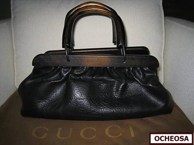 バッグ GUCCI / 2002AW Wood Handle TOM FORD Bag Gucci by Tom Ford FW2002 wooden handle bag <3