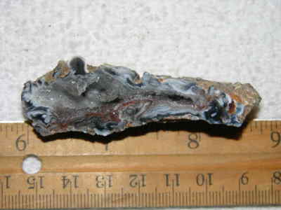 Agate geode half cut and polished with druzy crystal filled center 2.5'' U8
