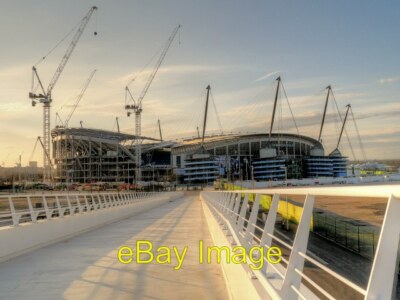 Photo 6x4 Eastlands The Etihad Stadium Looking along the new pedestrian w c2015