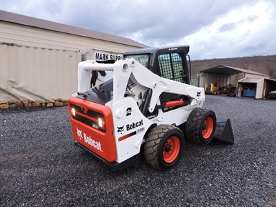 2011 Bobcat S650 Rubber Tire Skid Steer Loader Kubota Diesel Cab Heat Air 74 HP!
