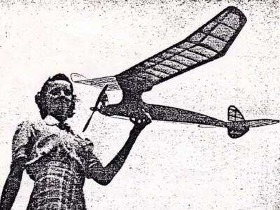 Airfoiler Powered Free Flight 60'' WS RC Airplane Printed Plans & Templates