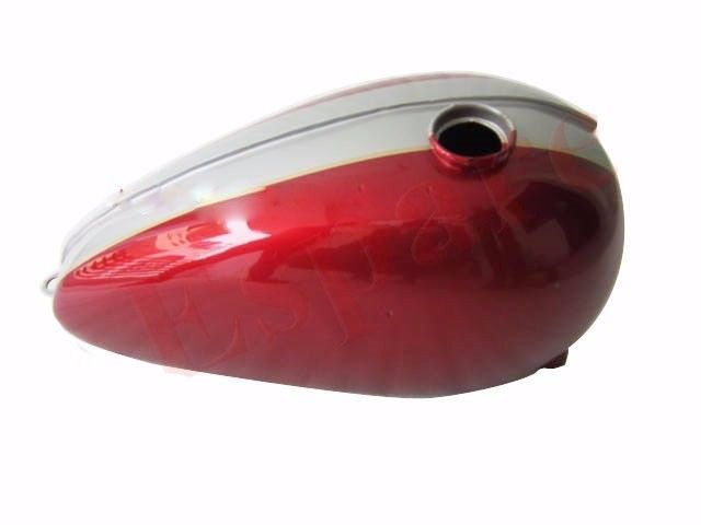 Fits Triumph T120 Bonneville 1959 Tank Bonnie 034 Cherry and Silver Painted 