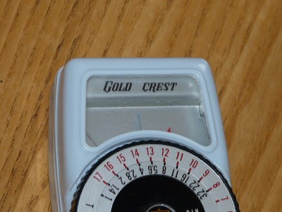 Nice Vintage SKY BLUE GOLD CREST - Exposure - Light Meter - Made in Japan