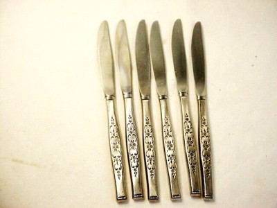 WM Rogers Premier Oneida SPANADA Stainless 6 Dinner Knife NOS Flatware Knives