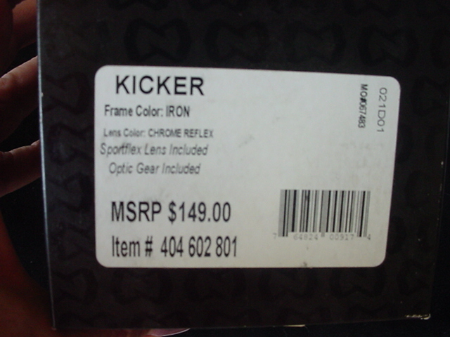 NATIVE  Kicker 404 602 801 WATER or Snow Goggles NEW IRON BLACK  FRAME $149.00